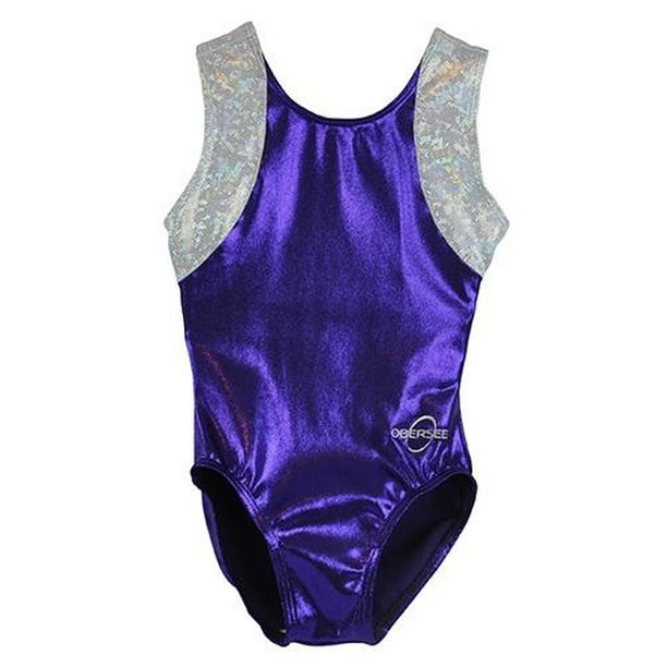 Girls 3/4 Sleeve Gymnastic Leotards Dancewear 6-7 Years Purple